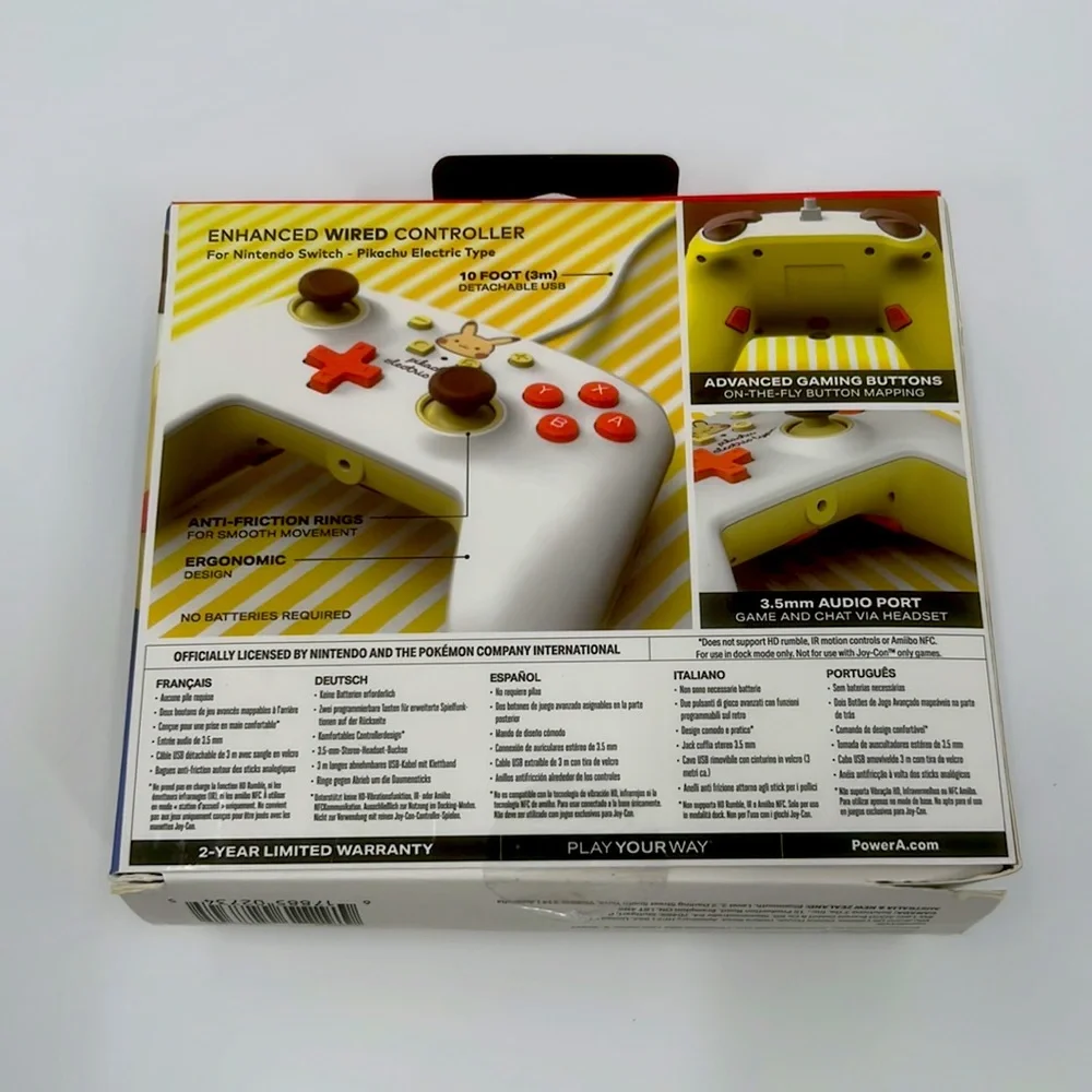 Nintendo Switch Pokémon Enhanced Wired Controller